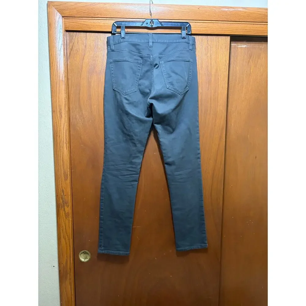 Banana Republic Traveler Slim Pants Men's 30x32 Gray Stretch 5 Pocket Chinos